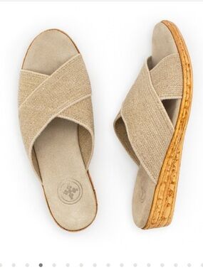Charleston Abby Shoe Linen Size 8